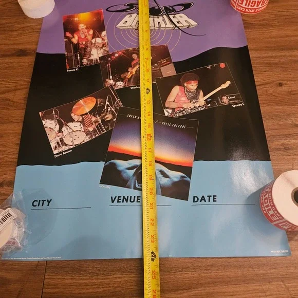 Sound Barrier Total Control 18x24 VTG 1983 Promo Poster MCA‎ Records Metal Rock